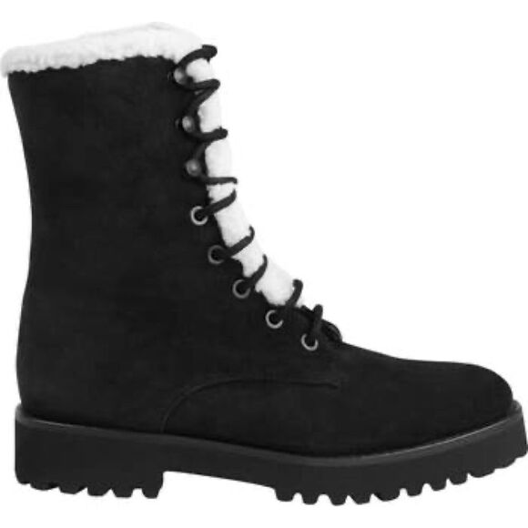 Andre Assous Water resist Suede Prisca Boots Black - Picture 2 of 13